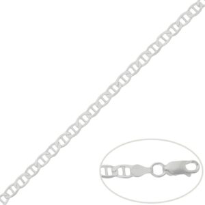 Cadena plata 925mm ancla - 4.50mm
