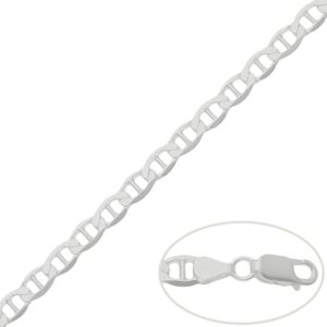 Cadena plata 925mm ancla - 6.50mm