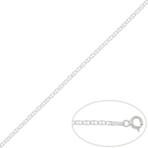 Cadena plata 925mm ancla - 2mm