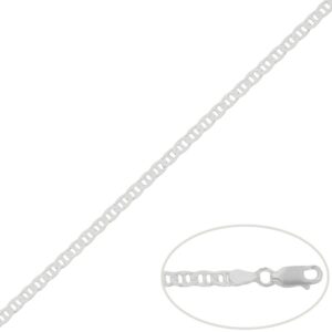 Cadena plata 925mm ancla - 3mm