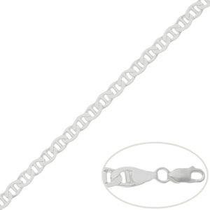 Cadena plata 925mm ancla - 5.50mm