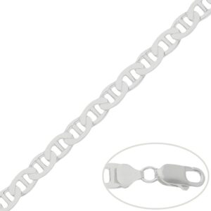 Cadena plata 925mm ancla - 8mm