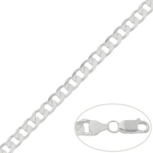 Cadena plata 925mm barbada - 7.50mm