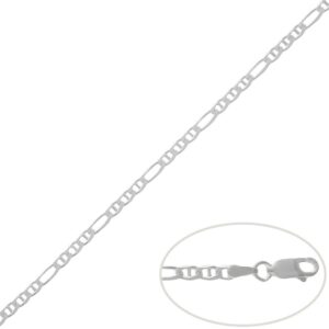 Cadena plata 925mm ancla - 3mm