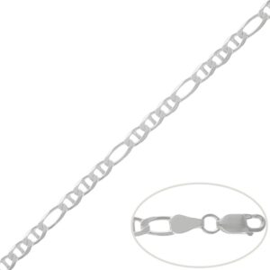 Cadena plata 925mm ancla - 5mm