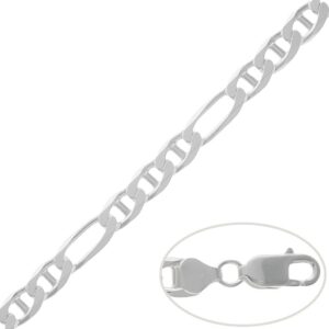 Cadena plata 925mm ancla - 8mm