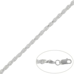 Cordon plata 925mm macizo - 4mm
