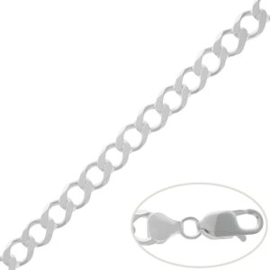 Cadena plata 925mm barbada - 8.50mm