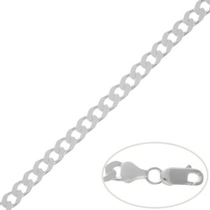 Cadena plata 925mm barbada - 6.50mm