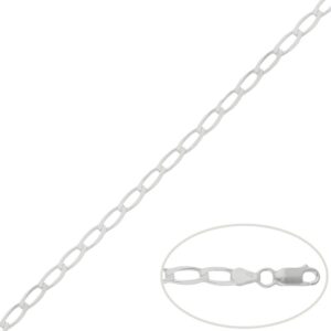 Cadena plata 925mm bilbao - 4mm