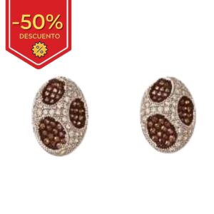Pendientes plata 925mm circonitas negras