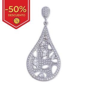 Colgante plata 925mm circonitas