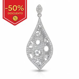Colgante plata 925mm circonitas