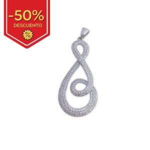 Colgante plata 925mm circonitas