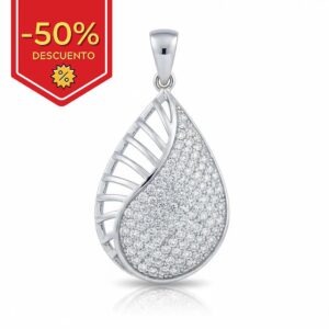 Colgante plata 925mm circonitas