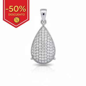 Colgante plata 925mm circonitas