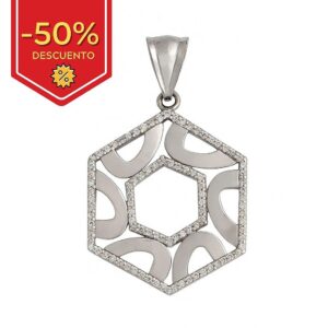 Colgante plata 925mm circonitas