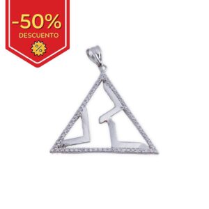 Colgante plata 925mm circonitas
