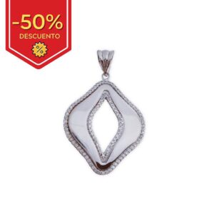 Colgante plata 925mm circonitas