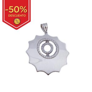 Colgante plata 925mm circonitas