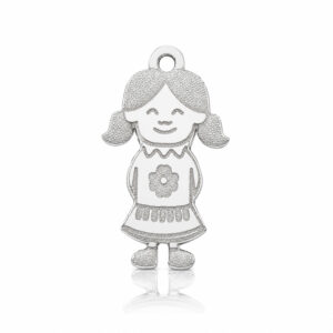 Coleccion nido · abalorio imperdible bebe plata 925mm niña
