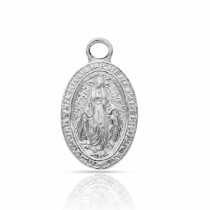 Coleccion nido · abalorio imperdible bebe plata 925mm v. milagrosa