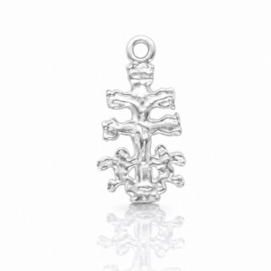 Coleccion nido · abalorio imperdible bebe plata 925mm cruz de caravaca