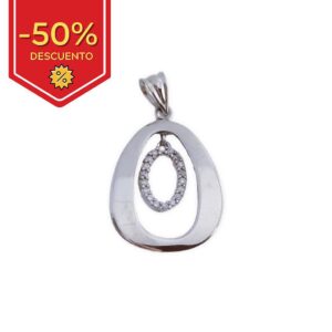 Colgante plata 925mm circonitas