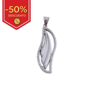 Colgante plata 925mm circonitas