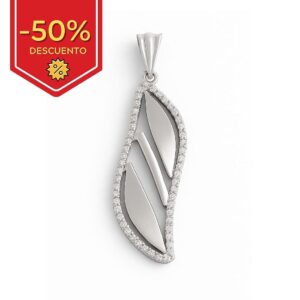 Colgante plata 925mm circonitas