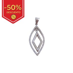 Colgante plata 925mm circonitas