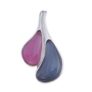Colgante plata 925mm ojo de gato
