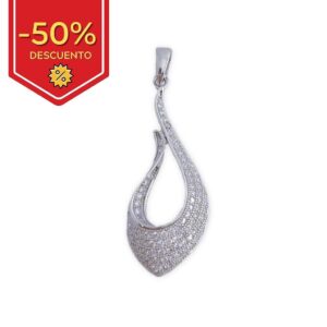 Colgante plata 925mm circonitas