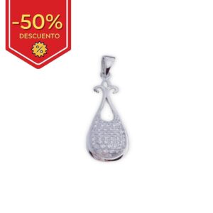 Colgante plata 925mm circonitas