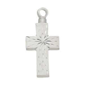 Guardacenizas plata 925mm cruz - 17x34mm