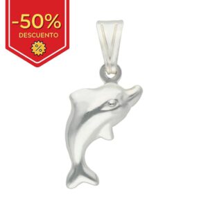 Colgante plata 925mm delfin grande