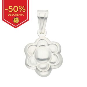 Colgante plata 925mm flor