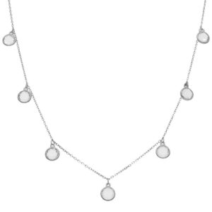 Gargantilla plata 925mm piedras circonitas
