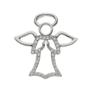 Colgante plata 925mm angel circonitas - 21x22mm