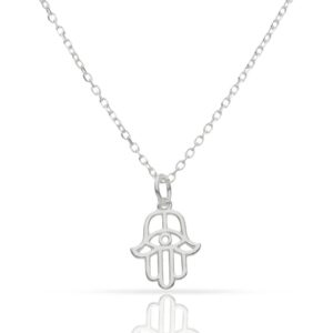 Gargantilla plata 925mm mano de fatima