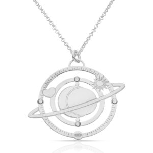 Gargantilla plata 925mm universo