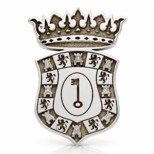 Pin plata 925mm escudo ayuntamiento