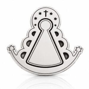 Pin plata 925mm virgen del rocio