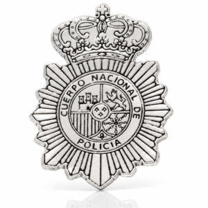 Pin plata 925mm cuerpo nacional de policia
