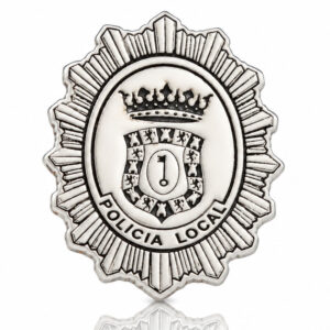 Pin plata 925mm policia local