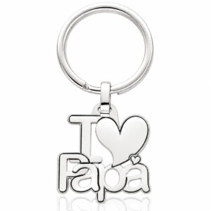 Llavero plata 925mm · i love papa