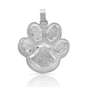 Guardacenizas plata 925mm huella perro - 23x29mm