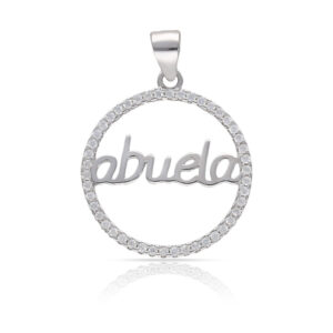 Colgante plata 925mm abuela circonitas - 20mm