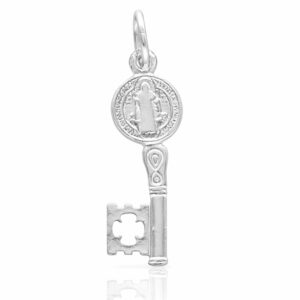Colgante plata 925mm llave san benito - 7x20mm