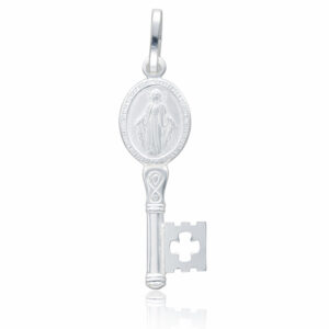 Colgante plata 925mm llave v. milagrosa grande - 8x26mm